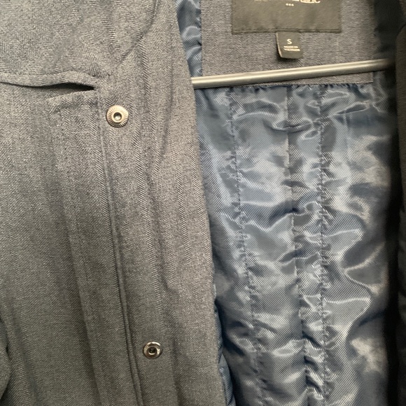 Banana Republic Grey Trench Coat (size S) - Picture 4 of 8